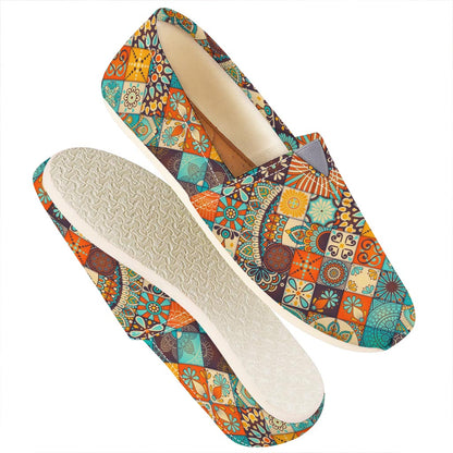 Vintage Mandala Bohemian Pattern Print Casual Shoes