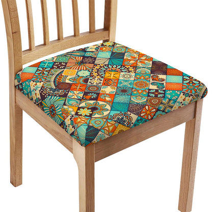 Vintage Mandala Bohemian Pattern Print Chair Cushion Cover