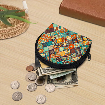 Vintage Mandala Bohemian Pattern Print Coin Purse