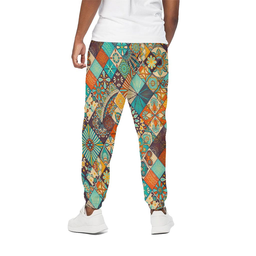 Vintage Mandala Bohemian Pattern Print Cotton Pants