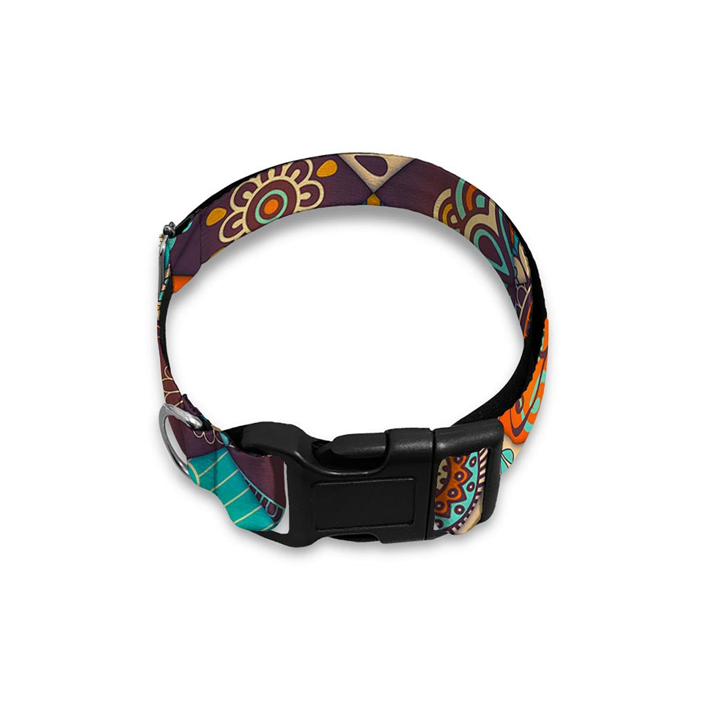 Vintage Mandala Bohemian Pattern Print Dog Collar
