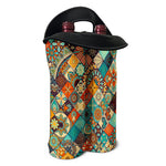 Vintage Mandala Bohemian Pattern Print Double Neoprene Wine Tote
