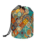 Vintage Mandala Bohemian Pattern Print Drawstring Makeup Bag