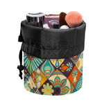 Vintage Mandala Bohemian Pattern Print Drawstring Makeup Bag