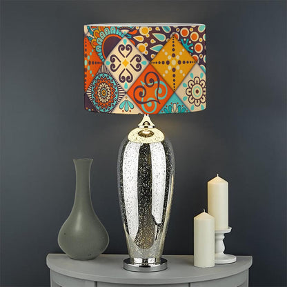 Vintage Mandala Bohemian Pattern Print Drum Lamp Shade