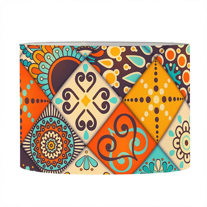 Vintage Mandala Bohemian Pattern Print Drum Lamp Shade