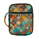 Vintage Mandala Bohemian Pattern Print Front Pocket Bible Bag