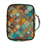 Vintage Mandala Bohemian Pattern Print Front Pocket Bible Bag