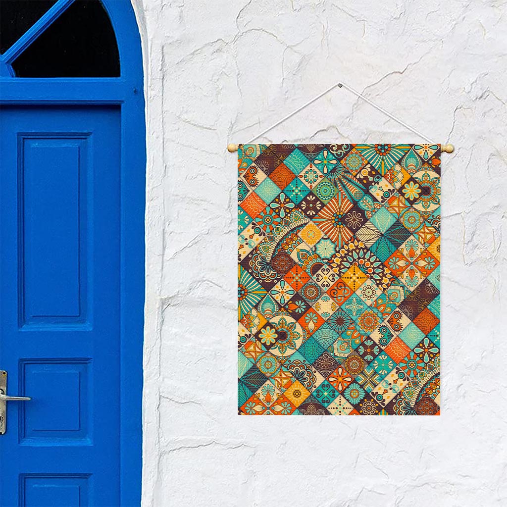 Vintage Mandala Bohemian Pattern Print Garden Flag