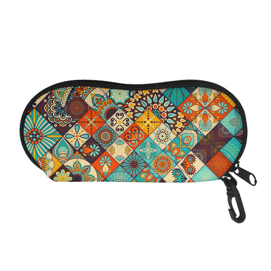 Vintage Mandala Bohemian Pattern Print Glasses Case