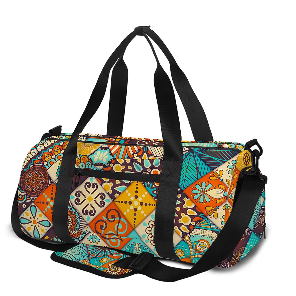 Vintage Mandala Bohemian Pattern Print Gym Bag