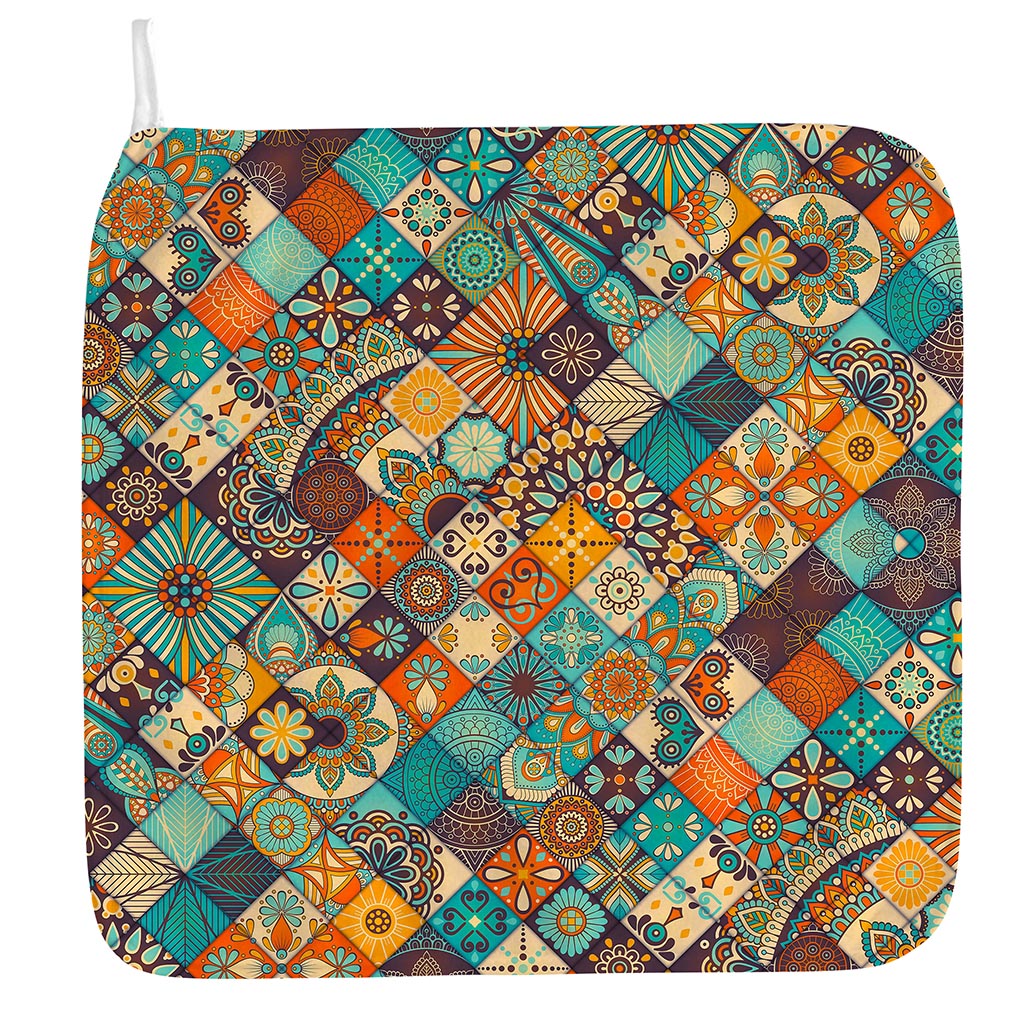 Vintage Mandala Bohemian Pattern Print Hand Towel