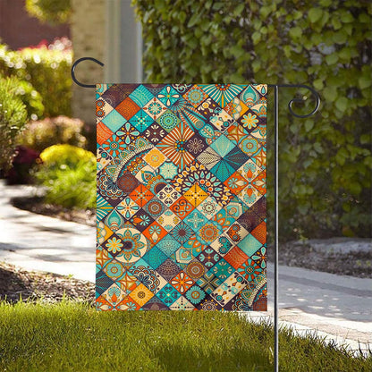 Vintage Mandala Bohemian Pattern Print House Flag