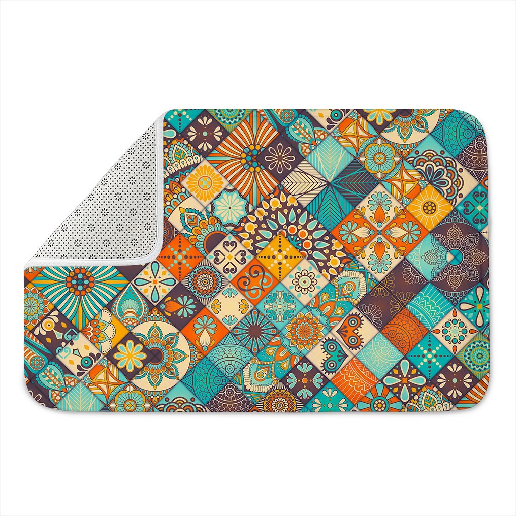 Vintage Mandala Bohemian Pattern Print Indoor Door Mat