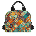 Vintage Mandala Bohemian Pattern Print Insulated Lunch Bag