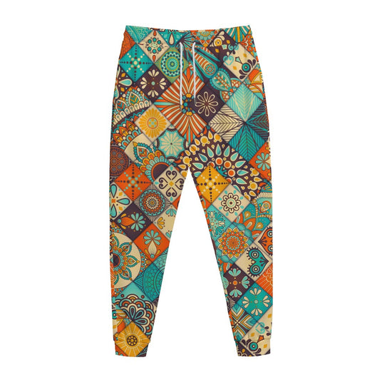Vintage Mandala Bohemian Pattern Print Jogger Pants