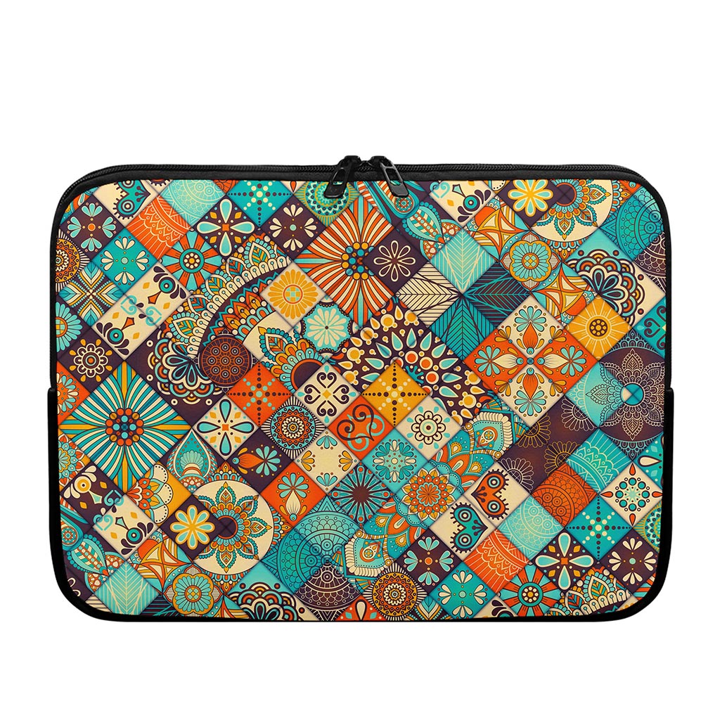 Vintage Mandala Bohemian Pattern Print Laptop Sleeve