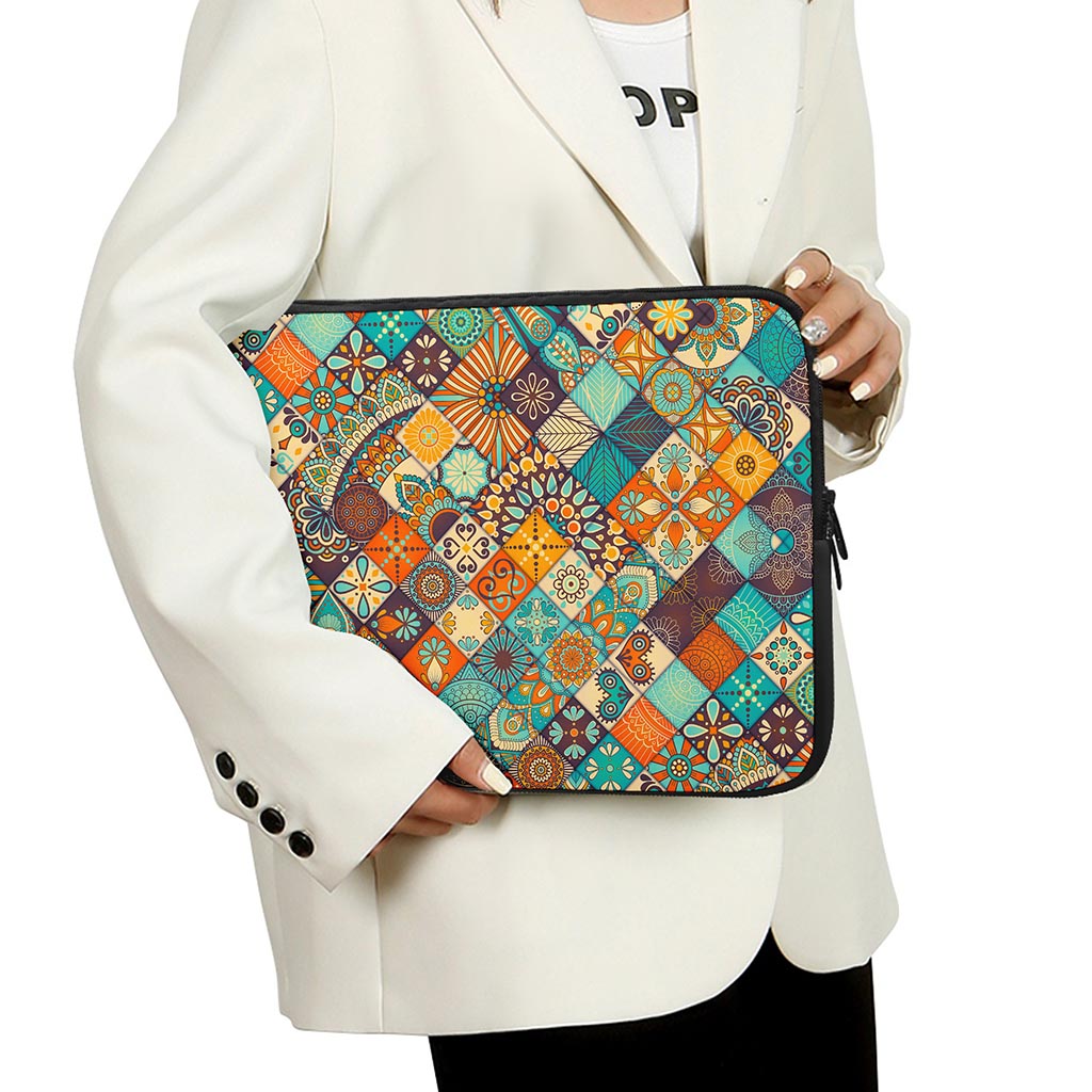 Vintage Mandala Bohemian Pattern Print Laptop Sleeve