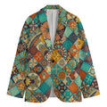 Vintage Mandala Bohemian Pattern Print Men's Blazer