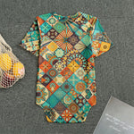 Vintage Mandala Bohemian Pattern Print Men's Bodysuit