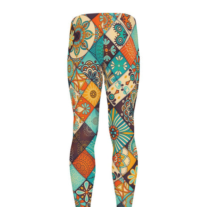 Vintage Mandala Bohemian Pattern Print Men's leggings