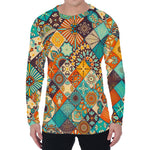 Vintage Mandala Bohemian Pattern Print Men's Long Sleeve T-Shirt