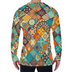 Vintage Mandala Bohemian Pattern Print Men's Long Sleeve T-Shirt