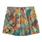 Vintage Mandala Bohemian Pattern Print Mesh Shorts