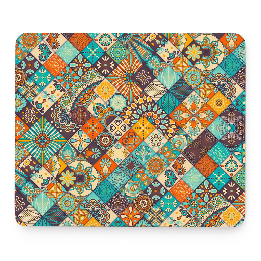 Vintage Mandala Bohemian Pattern Print Mouse Pad