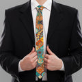 Vintage Mandala Bohemian Pattern Print Necktie