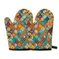 Vintage Mandala Bohemian Pattern Print Oven Mitts