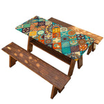 Vintage Mandala Bohemian Pattern Print Picnic Table Cover