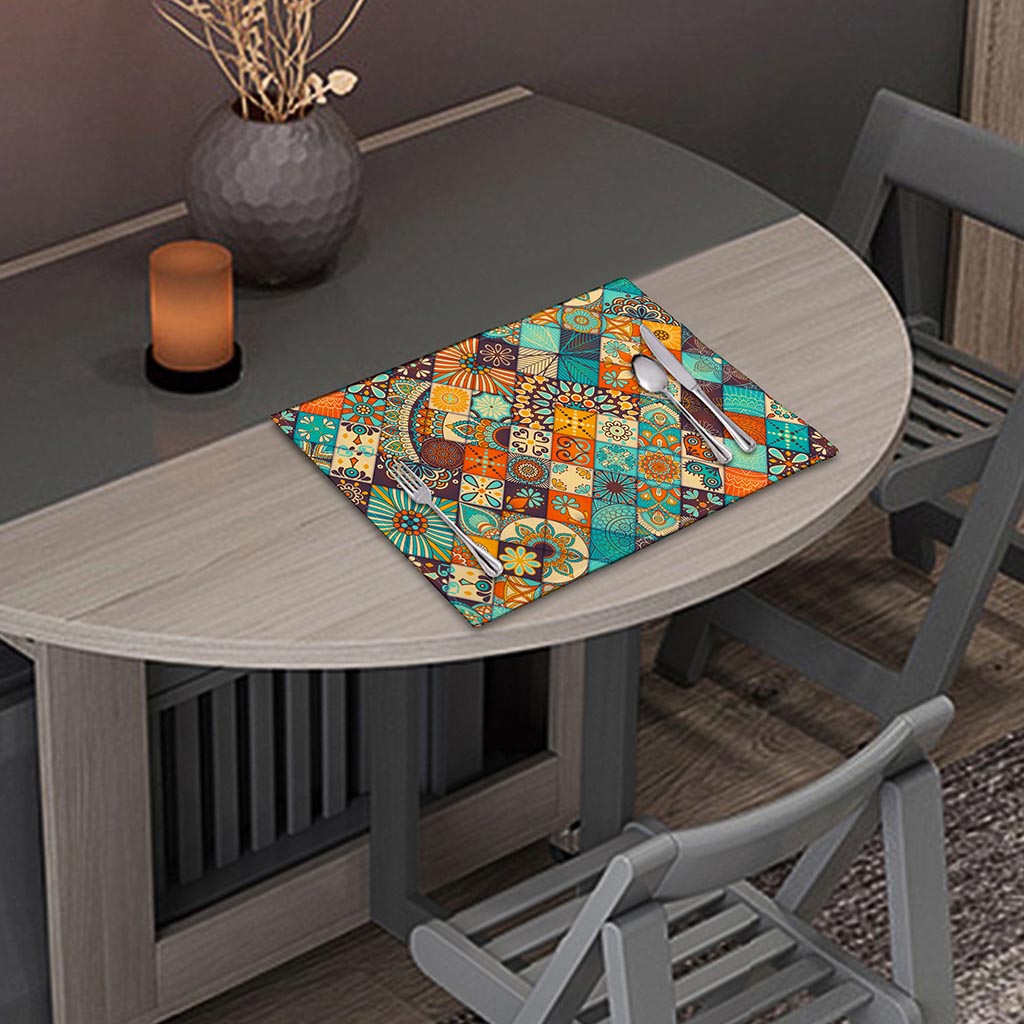 Vintage Mandala Bohemian Pattern Print Placemat
