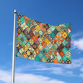 Vintage Mandala Bohemian Pattern Print Polyester Flag
