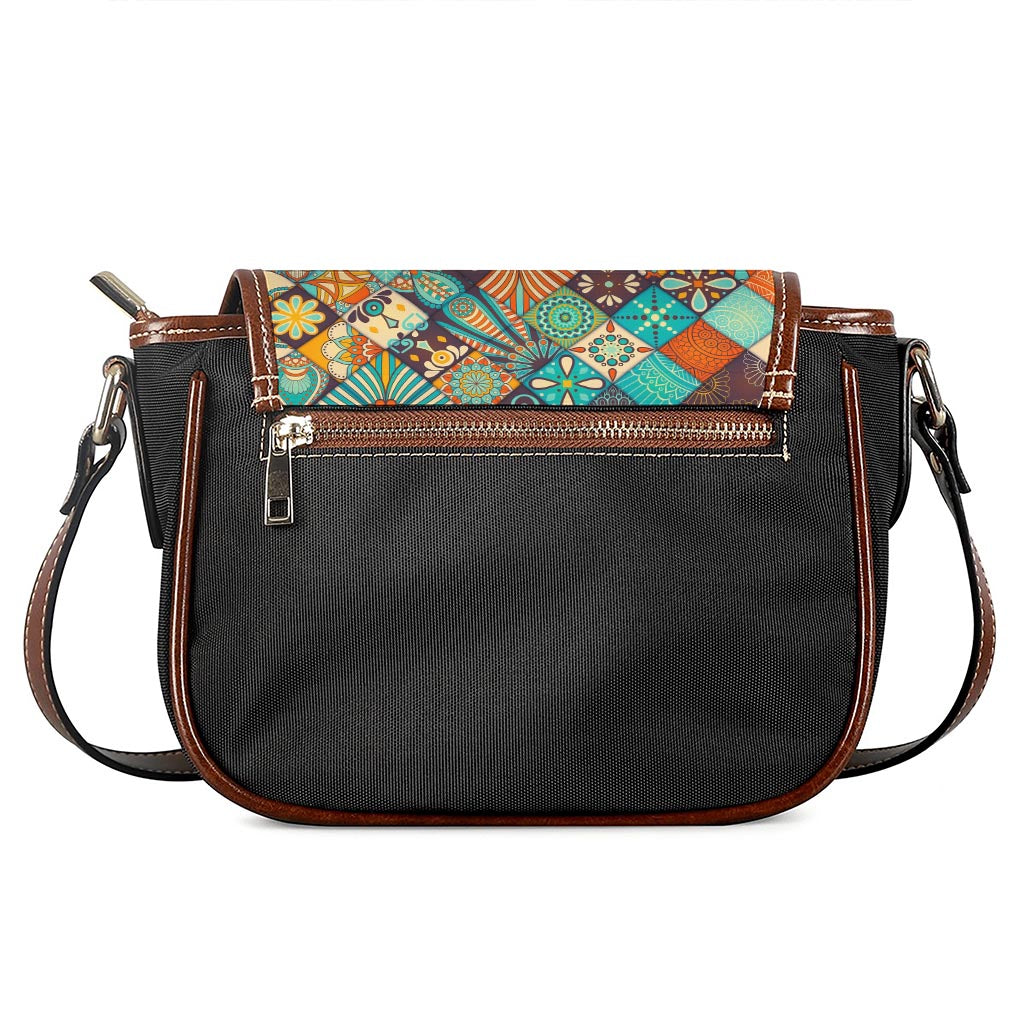 Vintage Mandala Bohemian Pattern Print Saddle Bag