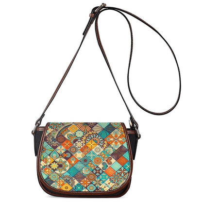 Vintage Mandala Bohemian Pattern Print Saddle Bag