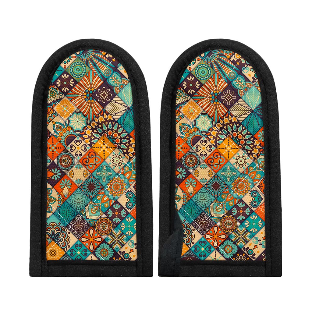 Vintage Mandala Bohemian Pattern Print Skillet Handle Cover