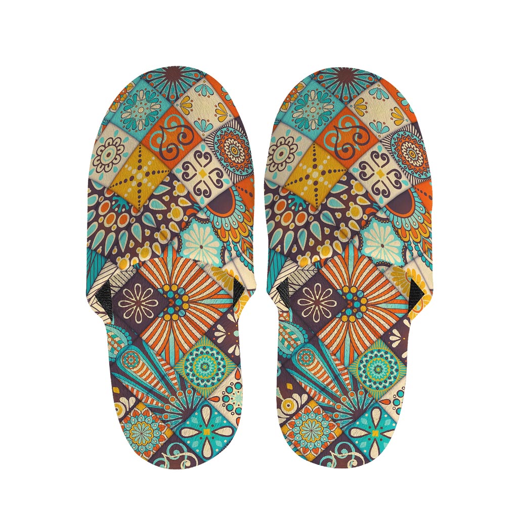 Vintage Mandala Bohemian Pattern Print Slippers