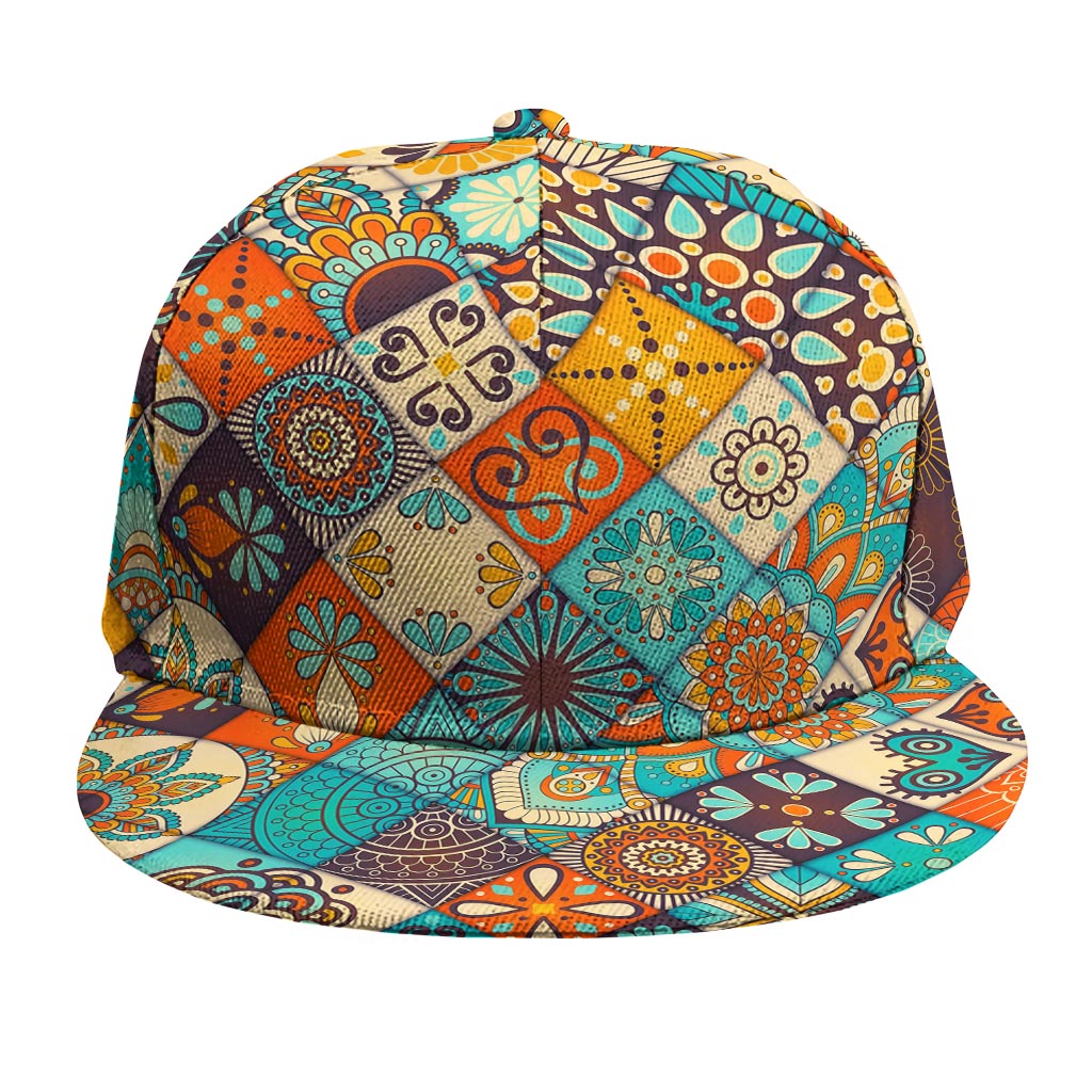 Vintage Mandala Bohemian Pattern Print Snapback Cap