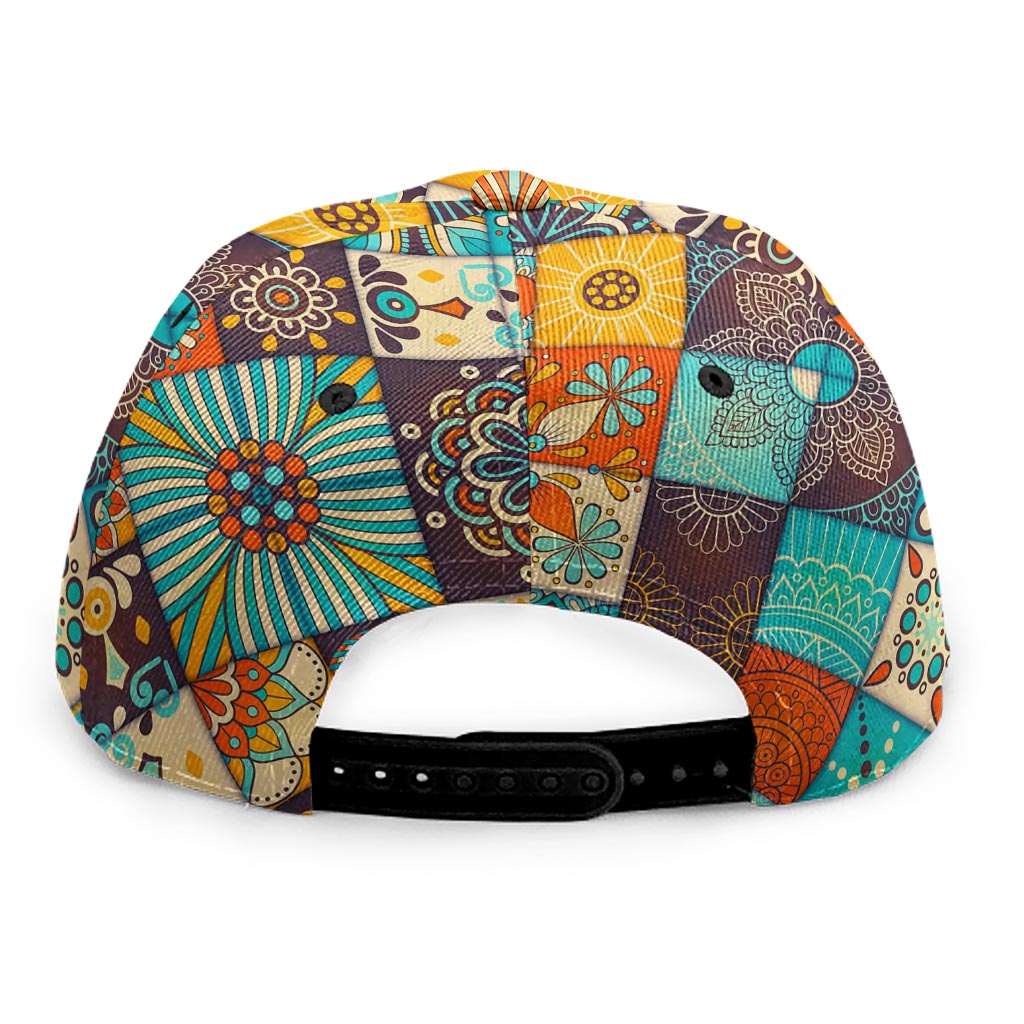Vintage Mandala Bohemian Pattern Print Snapback Cap