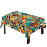 Vintage Mandala Bohemian Pattern Print Tablecloth