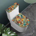 Vintage Mandala Bohemian Pattern Print Toilet Lid And Tank Cover Set