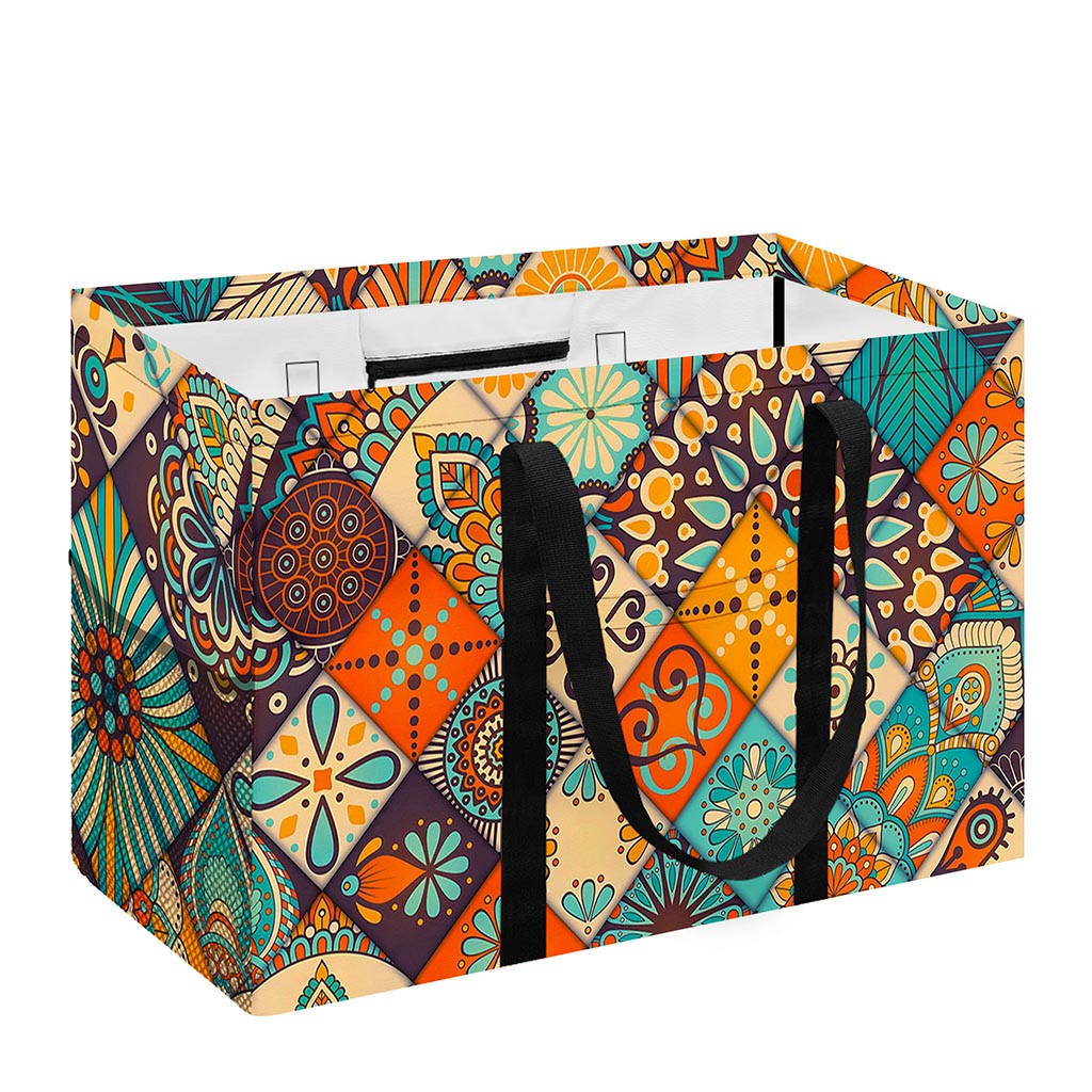 Vintage Mandala Bohemian Pattern Print Utility Tote Bag