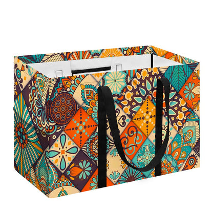 Vintage Mandala Bohemian Pattern Print Utility Tote Bag