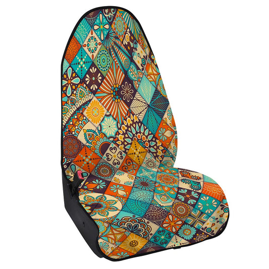 Vintage Mandala Bohemian Pattern Print Waterproof Car Seat Cover