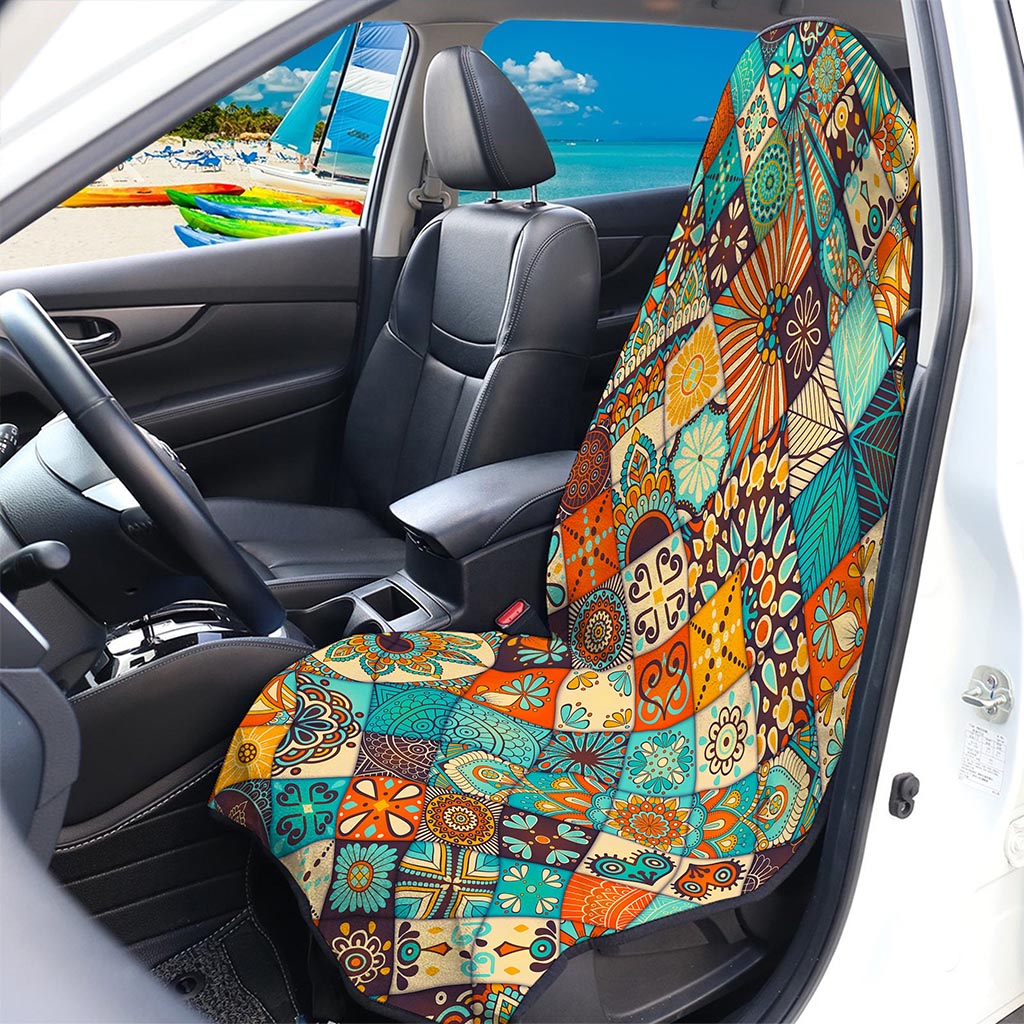 Vintage Mandala Bohemian Pattern Print Waterproof Car Seat Cover