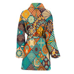 Vintage Mandala Bohemian Pattern Print Women's Bathrobe