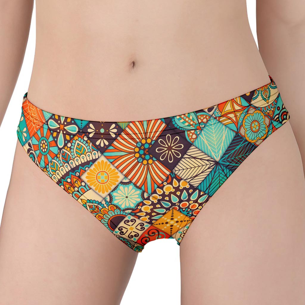 Vintage Mandala Bohemian Pattern Print Women's Panties