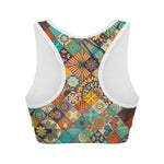 Vintage Mandala Bohemian Pattern Print Women's Sports Bra