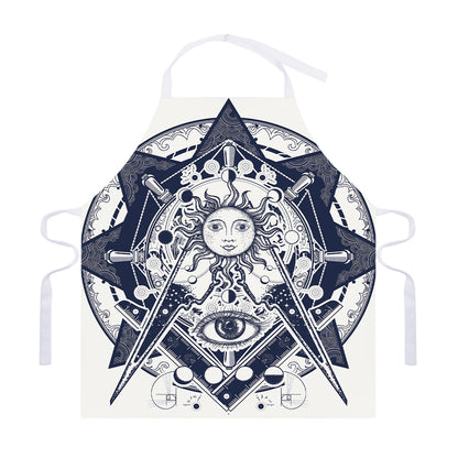 Vintage Masonic Freemasonry Print Adjustable Apron